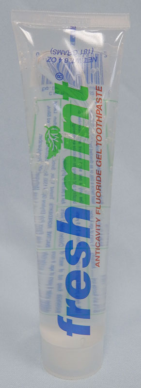 Freshmint clear tube toothpaste